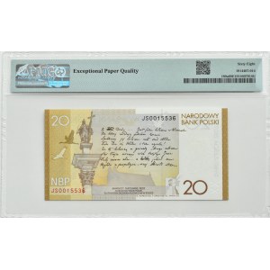 III RP, Juliusz Słowacki, 20 złotych 2009, Warszawa, PMG 68 EPQ