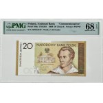 III RP, Juliusz Słowacki, 20 złotych 2009, Warszawa, PMG 68 EPQ