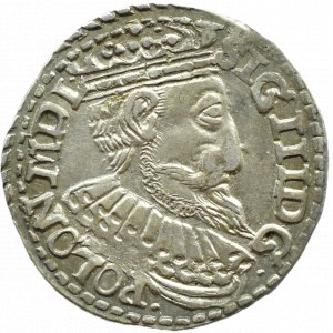Zygmunt III Waza, trojak 1600 IH, Olkusz, NIENOTOWANY!