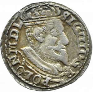 Zygmunt III Waza, trojak 1600 IF-I, Olkusz NOWY TYP POPIERSIA
