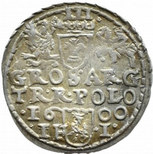 Sigismund III Vasa, trojak 1600 IF-I, Olkusz NEW TYPE OF POPIERSHIP