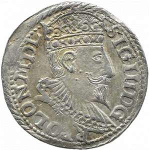 Zygmunt III Waza, trojak 1598, Olkusz DUŻY PORTRET