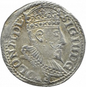 Sigismund III Vasa, trojak 1598, Olkusz LARGE PORTRET
