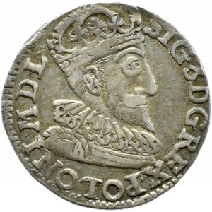 Zygmunt III Waza, trojak 1593 IF, Olkusz, RZADKI
