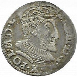 Zygmunt III Waza, trojak 1592 Olkusz, PEŁNA DATA, RZADKI