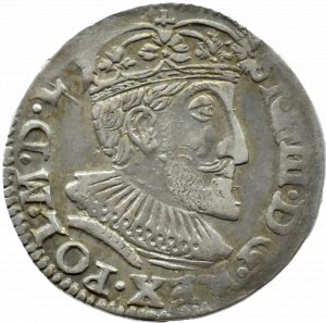 Sigismund III Vasa, trojak 1592 Olkusz, FULL DATE, RARE