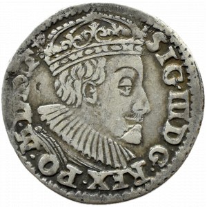 Zygmunt III Waza, trojak 1590 ID, Olkusz PRZEGONIA