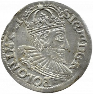 Sigismund III Vasa, trojak 1592 IF, Olkusz, SHORT DATE