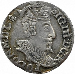 Zygmunt III Waza, trojak 1595 IF, Olkusz