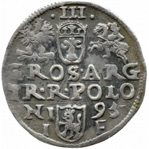 Zygmunt III Waza, trojak 1595 IF, Olkusz