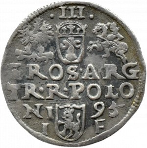 Sigismund III Vasa, trojak 1595 IF, Olkusz
