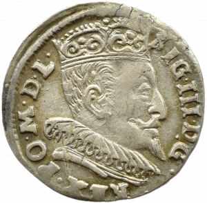 Sigismund III Vasa, trojak 1595, Vilnius, CHALECKI