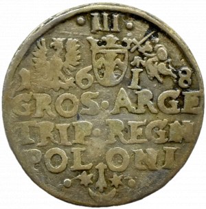 Sigismund III Vasa, trojak 1618, Krakow