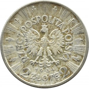 II RP, J. Piłsudski, 2 złote 1934, Warszawa
