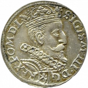 Sigismund III Vasa, trojak 1601, Cracow, HEAD IN LAW