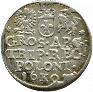 Sigismund III Vasa, trojak 1601, Cracow, HEAD IN LAW