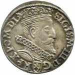 Zygmunt III Waza, trojak 1604(3), Kraków PRZEBITKA DATY
