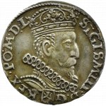 Zygmunt III Waza, trojak 1602, Kraków, ODWRÓCONA 2