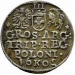 Zygmunt III Waza, trojak 1602, Kraków, ODWRÓCONA 2