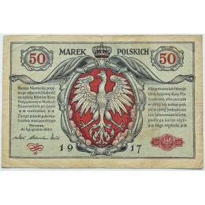 General Government, 50 marks 1916 jenerał, series A, Warsaw