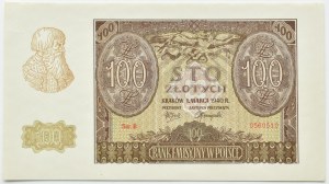 Generalna Gubernia, 100 złotych 1940, seria B, fałszerstwo ZWZ