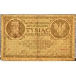 II RP, 1000 marek 1919, seria IA, Warszawa, NAJRZADSZY TYP MAJOWEJ EMISJI
