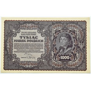 II RP, 1000 marek 1919, II serja A - typ 4, UNC