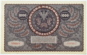 II Republic, 1000 marks 1919, II series A - type 4, UNC