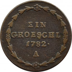 Silesia, Austrian annexation, Joseph II, greszel 1782 A, Vienna - RARE