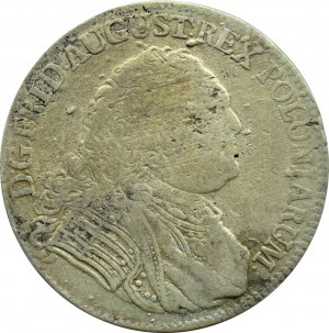 August III Sas, 1/3 thaler (two-zloty) 1755 FWóF, Dresden