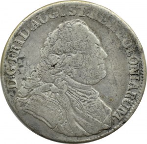 August III Sas, 1/3 thaler (two-zloty) 1751 FWóF, Dresden