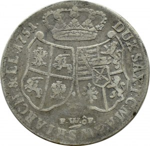 August III Sas, 1/3 thaler (two-zloty) 1751 FWóF, Dresden