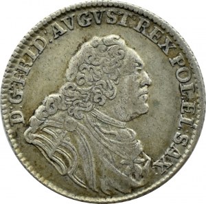 August III Sas, 1/6 thaler (gold) 1763 EDC., Leipzig RARE