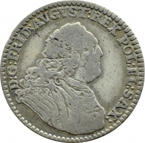 August III Sas, 1/6 thaler (gold) 1763 F.W.ôF., Dresden