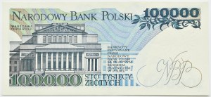 PRL, St. Moniuszko, 100,000 gold 1990, BY series, UNC