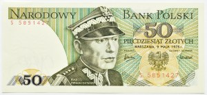 People's Republic of Poland, Gen. K. Świerczewski, 50 zloty 1975, S series, UNC
