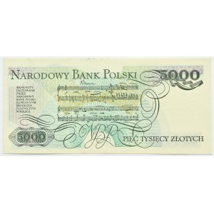PRL, F. Chopin, 5000 złotych 1982, seria CF, UNC