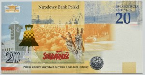 Third Republic, Lech Kaczynski, 20 zloty 2021, Warsaw, UNC