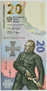 Third Republic, 100th anniversary of the Battle of Warsaw, 20 gold 2020, Warsaw, UNC