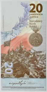 Third Republic, 100th anniversary of the Battle of Warsaw, 20 gold 2020, Warsaw, UNC