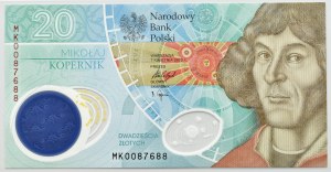 III RP, Nicolaus Copernicus, 20 zloty 2022, Warsaw, UNC