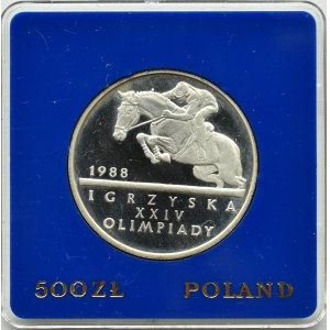 PRL, 500 złotych 1987, Igrzyska XXIV Olimpiady, Warszawa, UNC