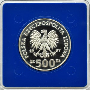 People's Republic of Poland, 500 zloty 1987, Games of XXIV Olympiad, Warsaw, UNC