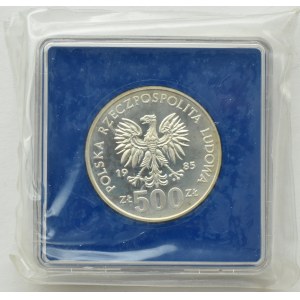 People's Republic of Poland, 500 zloty 1985, 40 years of the United Nations, Warsaw, UNC
