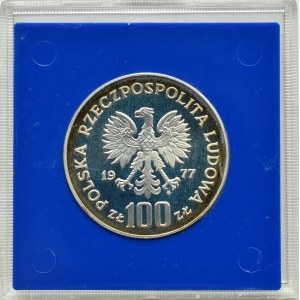 PRL, 100 złotych 1977, Wł. Reymont, Warszawa, UNC