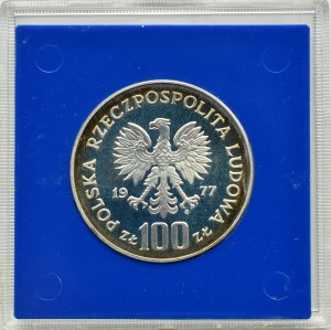 PRL, 100 zloty 1977, Wł. Reymont, Warsaw, UNC