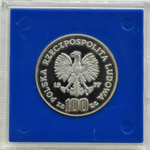 PRL, 100 złotych 1977, H. Sienkiewicz, Warszawa, UNC