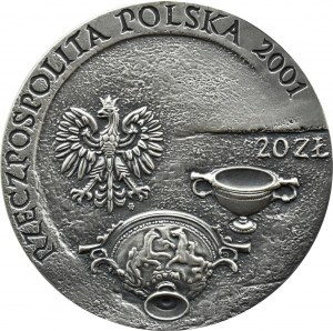 III RP, 20 gold 2001, Amber Route, Warsaw, UNC