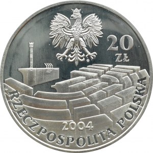 Third Republic, 20 gold 2004, 15th anniversary of the Senate, Warsaw, UNC