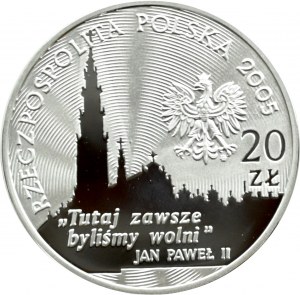 Third Republic, 20 gold 2005, 350th Anniversary of the Defense of Jasna Gora, UNC